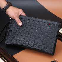 Men Hands Bag Mens Bag Handbags Genuine Leather Fashion Tide Hand Grip Bag Business Large Capacity Soft Bull Leather Hand Carry Bag Wallet