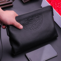Handbag male leather handbag handbag men handbag bag large capacity head skin envelope casual bag tide