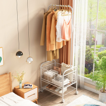Coat rack bedroom storage multifunctional integrated floor-to-ceiling hanger dormitory home simple modern mobile drying rack