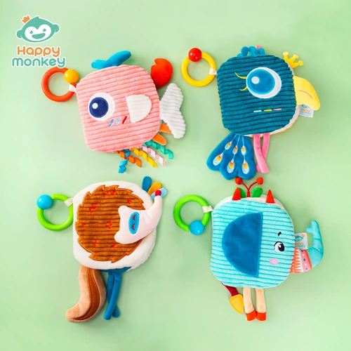 Трехмерная книга из ткани, игрушка, можно отрывать, раннее развитие, можно грызть, 0-6-12 мес.