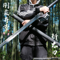 Tang Yokoknife Longquan One collection martial arts long knife sword anti-body cold soldier Outdoor handmade embroidered spring cutter unopened