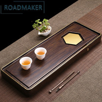 Rod Mico natural ebony tea tray whole solid wood tea table simple household dry foam table kung fu tea set sea
