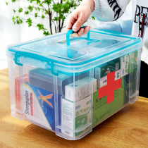 Nabebi medicine box family household first aid kit dormitory medicine items small medical box plastic storage box large capacity