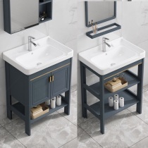 All-aluminum bathroom cabinet simple beauty 2021 New Space aluminum light luxury Net red high-end bathroom wash table