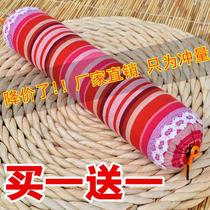 2020 small crushed flower cylindrical pillow can be detached and washed long round side hug pillow protection cervical buckwheat health care shell pillow