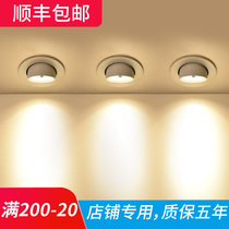 Elephant nose light led spotlight recessed cob living room Nordic ceiling downlight clothing shop commercial spotlight bulls eye light
