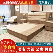 Chain Hotel Furniture Mark complete modern minimalist guesthouse Private bed frame Custom apartment Single room Single room Double bed