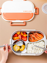 Japanese-style 316 stainless steel insulated lunch box food grade office workers lunch box for primary school children lunch box