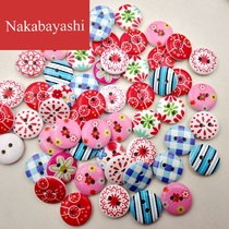 15mm colorful multi-color mixed buttons European and American buttons DIY clothing accessories decorative buckle