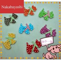 Painted cartoon two-eyed puppy buttons wooden buttons Clothing accessories diy handmade