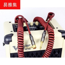 Guitar cable guitar cable cable fever instrument wire spring wire telephone line gold-plated plug