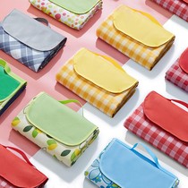 Picnic Mat Anti-Damp Cushion Thickened Spring Tour Mat Portable Outdoor Camping Mat Waterproof Peri picnic Bnet red ins Wind L