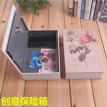 Safe deposit box Household mini invisible creative bedside book password safe deposit box with lock clip ten thousand small safe