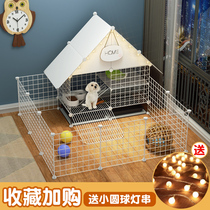 Dog cage Small and medium-sized dog with toilet separation Winter warm household large indoor partition Pet fence fence