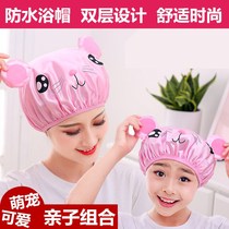 Baby baby bath bath hat small child girl wash head waterproof and protective ear cover