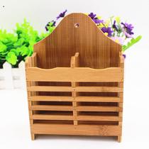 Multifunctional chopstick cage draining chopstick cylinder made of bamboo tube plastic chopstick cage spoon fork cutlery containing box cutting board tool holder