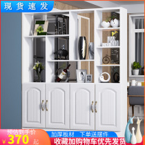 Entrance entrance cabinet Shoe cabinet partition Modern simple hall cabinet double-sided wall screen cabinet decorative shelf Wine cabinet