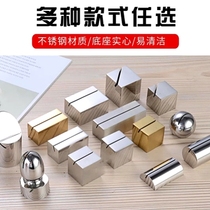 Stainless steel solid table holder card inclined bracket clip card table base milk tea shop card shopping mall cake