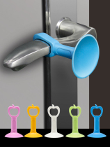 Door shock absorber Soft and thickened silent household bathroom door suction Super suction free perforated silicone