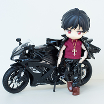 ob11 baby clothes black leather motorcycle suit jacket pants molly GSC body9 12 points bjd doll