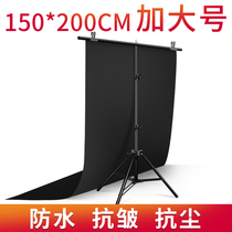(150*200 larger size) photo background camera frame live broadcast stand White black cloth white cloth absorption Net red and white base map solid color props PVC board black photo shooting paper props