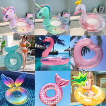 Sequin Adult Swimming Ring Love Net Red Swimming Ring Unicorn Armpit Adult Large Lifebuoy Fat Mount