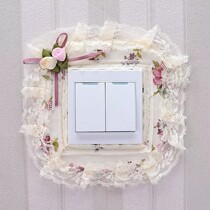 Switch rims cover cloth art protective sleeves Creative European style Living room Bedroom Double open light socket Decorative Cover Minimalist