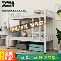  Single bed Bunk bed Adult child e-sports bed Sister bed Bunk bed College student dormitory Small apartment Wrought iron bed