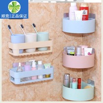 Toilet shelf non-perforated tripod Wall Wall bathroom wash table supplies bathroom storage shelf