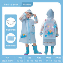 Childrens raincoat set Waterproof full body male and female children Kindergarten baby children one-piece raincoat rain shoes set Children
