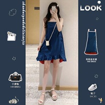 Summer dress 2021 New Ghost Horse girl wear design sense small temperament fried street Platycodon sling dress female