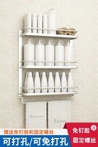 Punch-free space aluminum Bathroom Kitchen rack bathroom pendant toilet rack towel rack