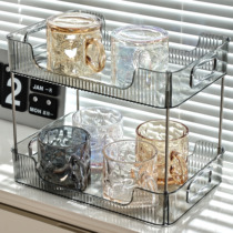 Water cup storage rack desktop put cup tea cup mug storage rack dining table cup rack glass cup rack