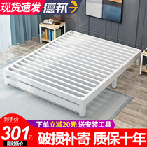 Wrought iron bed Nordic iron bed Double bed 1 8 meters Modern simple European iron frame bed 1 5 meters single bed frame iron frame