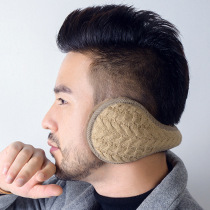 Winter knitted warm earmuffs plush earmuffs men and women folded back to wear warm earmuffs plush earmuffs