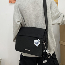 Shoulder Bag Mens Tide Brand Simple Joker Canvas Bag Student Tanks Japanese Mens Shoulder Bag