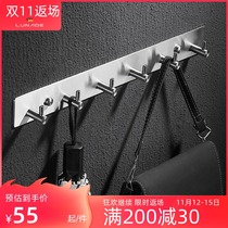 304 stainless steel adhesive hook non-hole toilet bathroom towel hanging hook into the door rear porch clothes hat row hook