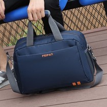 Mens Portable Travel Bag Mens waterproof large capacity luggage bag travel travel shoulder bag shoulder leisure travel bag