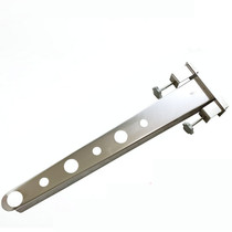 Non-punching stainless steel clothes hanger balcony single-pole double-pole sunburn indoor outdoor window clotheshorse burglar-proof net