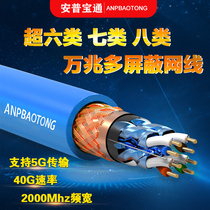 Ampuchao Category 6 double shielded gigabit network cable 6 category 7 10 Gigabit multi-shielded POE oxygen-free copper monitoring household network cable