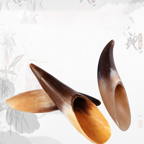 Natural horn scraping tube color smooth hand polished whole body general beauty salon special tendon massage stick