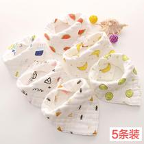 Saliva Towel Pure Cotton Baby Enclosure Mouth Autumn Winter Scarves Waterproof Puff Super Soft Around Pocket Newborn Boy Girl Triangle Towel