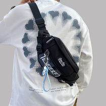 Shoulder Bag Mens Tide Brand Japanese Street Trends Sports Chest Bag Mens running bag ins Casual Bag Mens Shoulder Bag