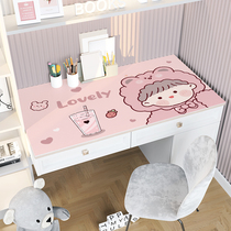 Book table mat Childrens Environmental Protection silicone student learning table tablecloth cute girl heart waterproof desktop writing desk table mat