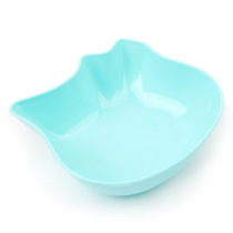 Promotion Pet Supplies Cute Cat Head Styling Multicolored Cat Dog Water Bowls of Bowl Pets Single Bowl