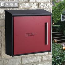 Letter box outdoor mailbox outdoor modern letter Villa opinion box stainless steel mailbox box creative large European style