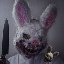 Rabbit mask Masquerade horror scary head set Halloween bar performance props