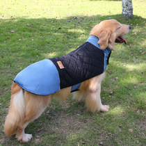 Pet charge jacket golden hair husky cold warm large dog charge plus velvet rain reflective strip clothes