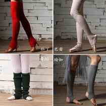 Adult yoga warm socks children Latin ballet dance leg cover foot knee pads fall winter knee heaps socks