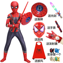 Spider-man tights Childrens suit jumpsuit cos costume Mens all-inclusive suit Ultraman Iron Man clothes